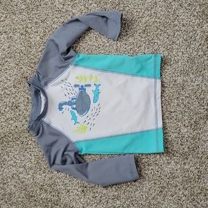Cat and Jack 12 month long sleeve rash guard